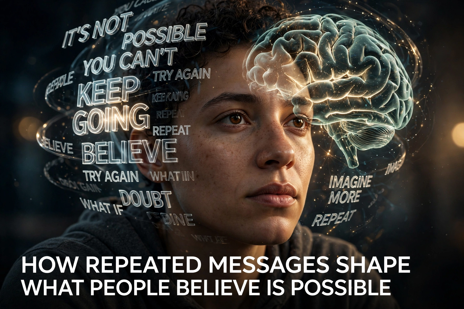 How Repeated Messages Shape What People Believe Is Possible