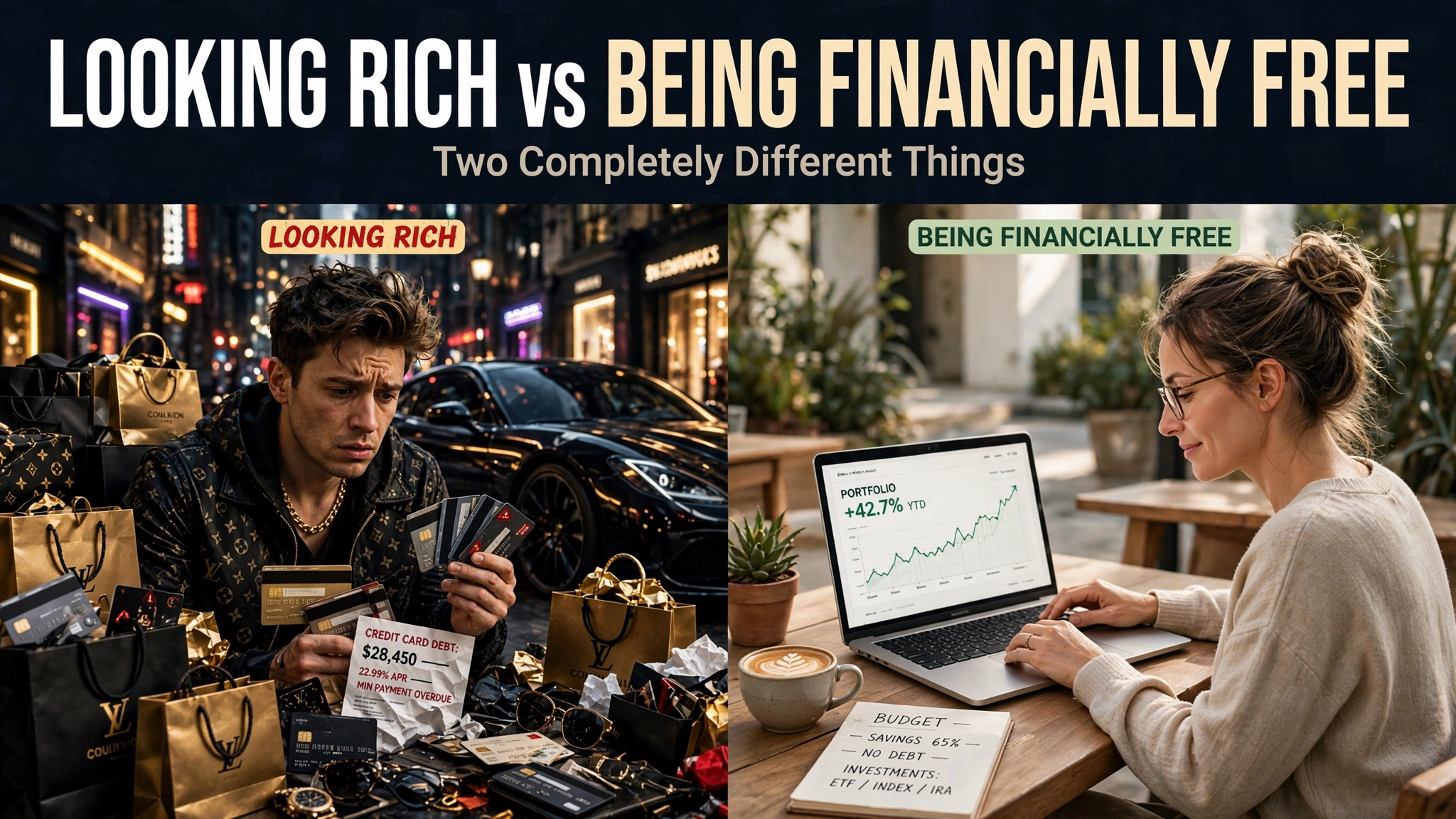 Looking Rich and Being Financially Free Are Two Completely Different Things