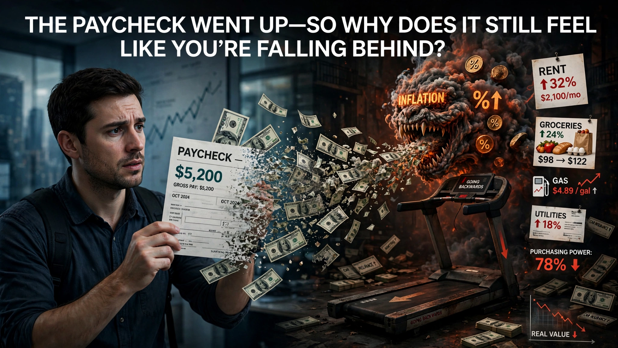 The Paycheck Went Up—So Why Does It Still Feel Like You're Falling Behind?