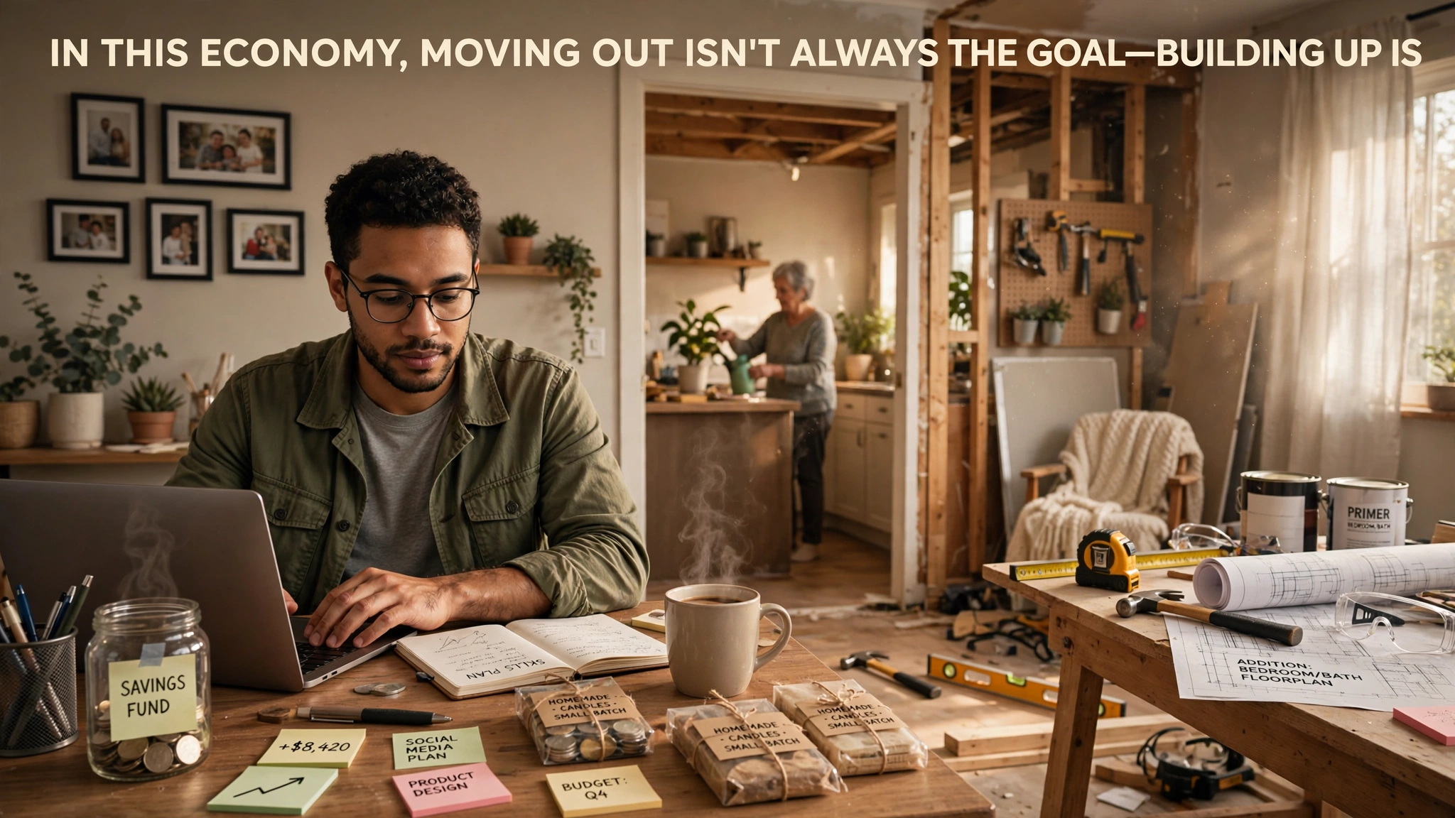 In This Economy, Moving Out Isn't Always the Goal—Building Up Is