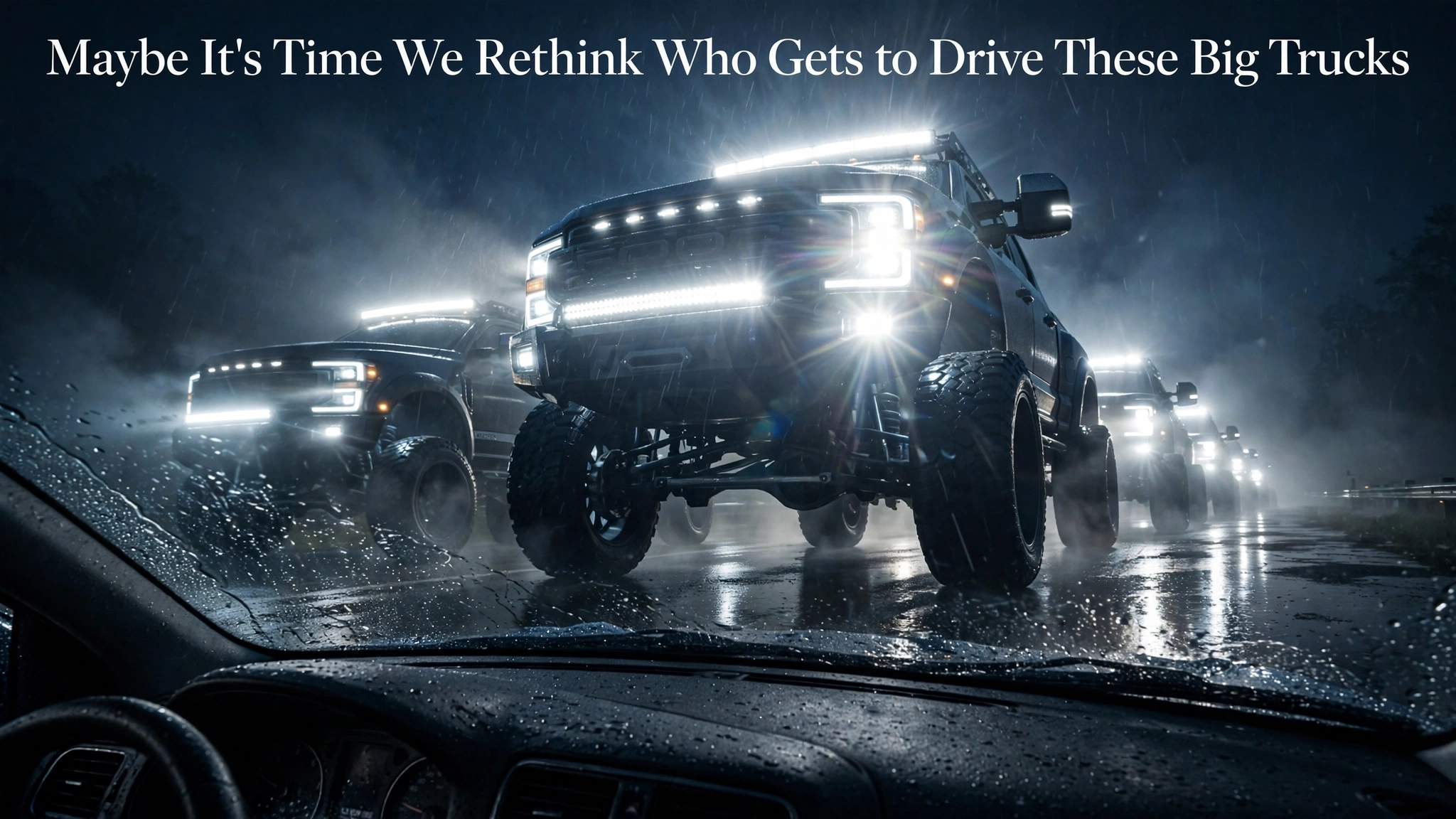 Maybe It's Time We Rethink Who Gets to Drive These Big Trucks