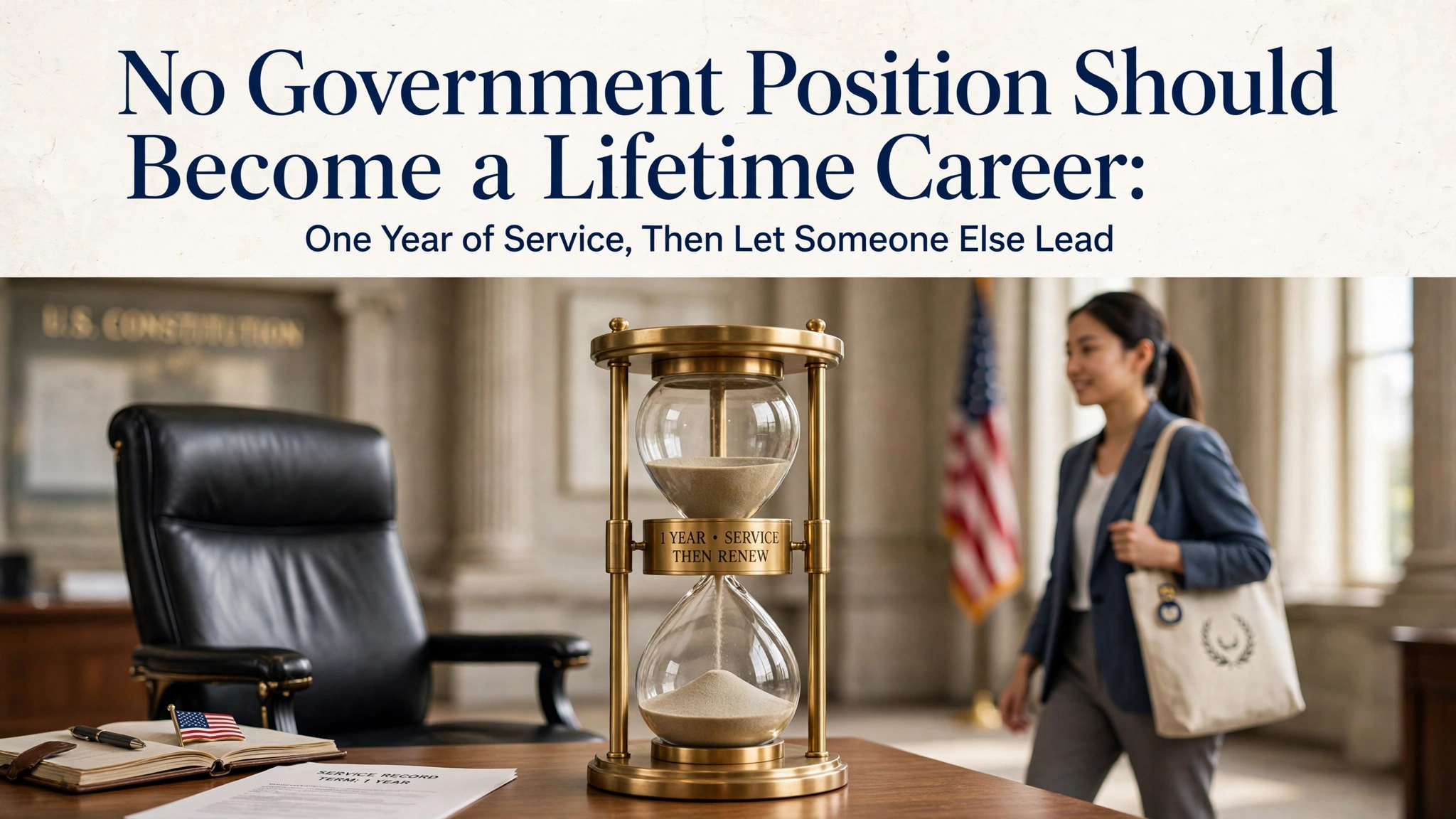No Government Position Should Become a Lifetime Career: One Year of Service, Then Let Someone Else Lead
