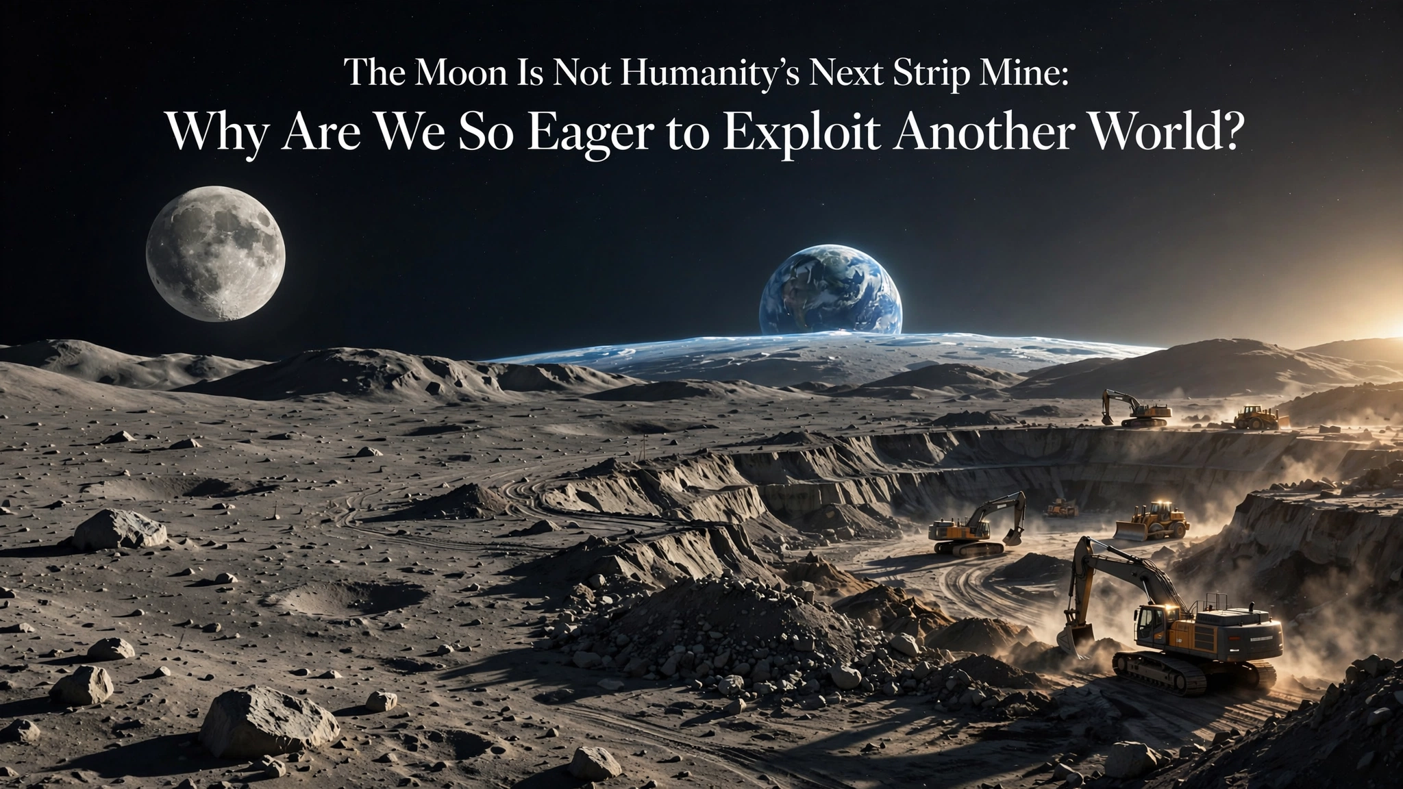 The Moon Is Not Humanity's Next Strip Mine: Why Are We So Eager to Exploit Another World?