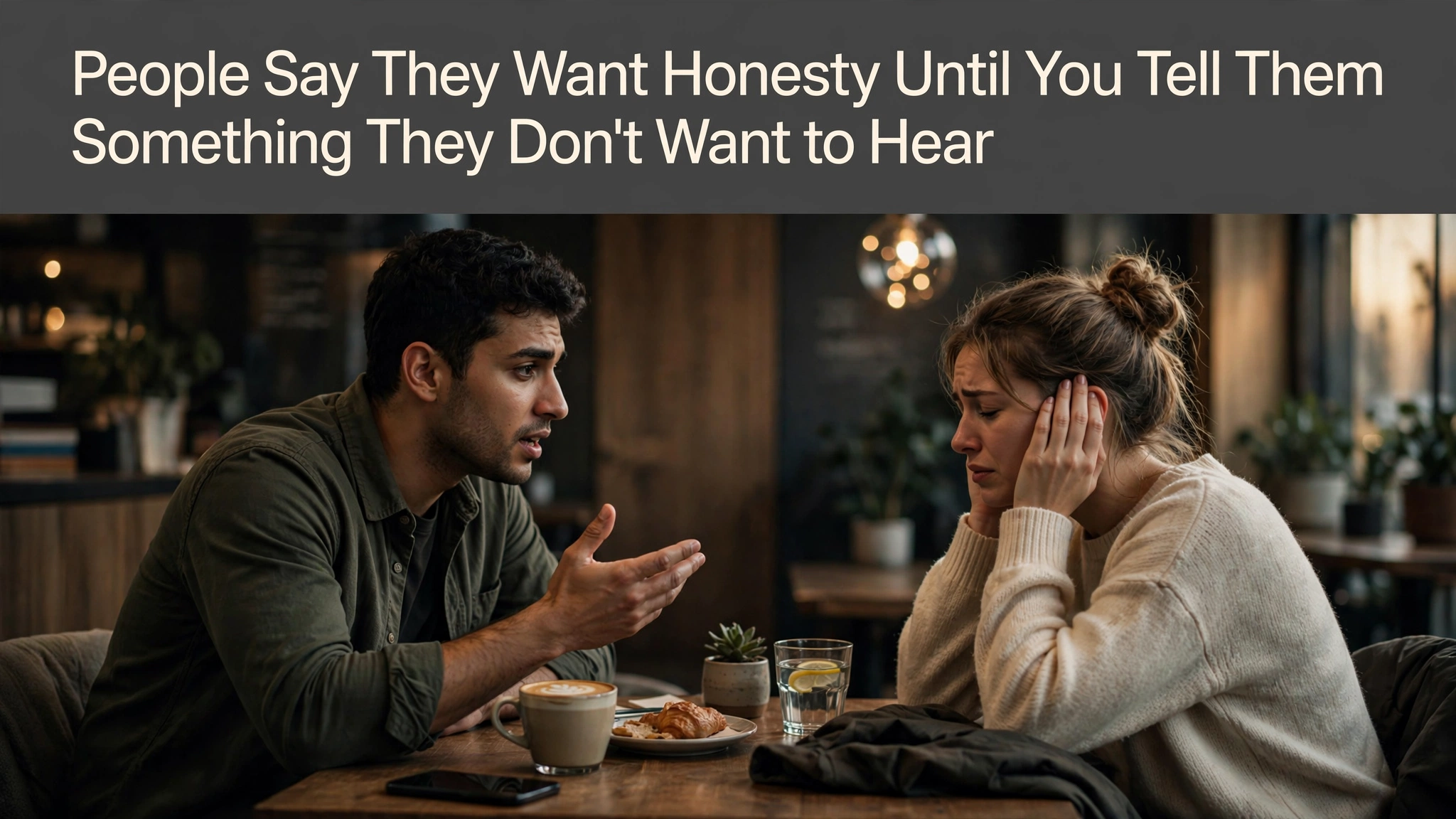 People Say They Want Honesty Until You Tell Them Something They Don't Want to Hear