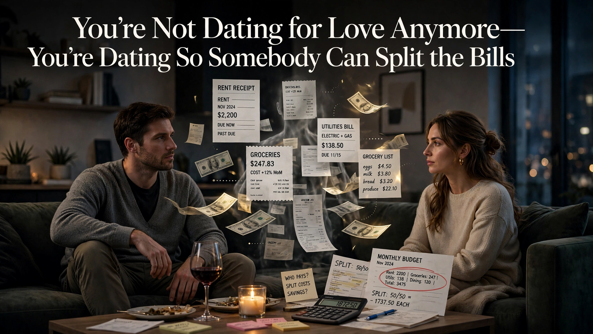 You're Not Dating for Love Anymore—You're Dating So Somebody Can Split the Bills