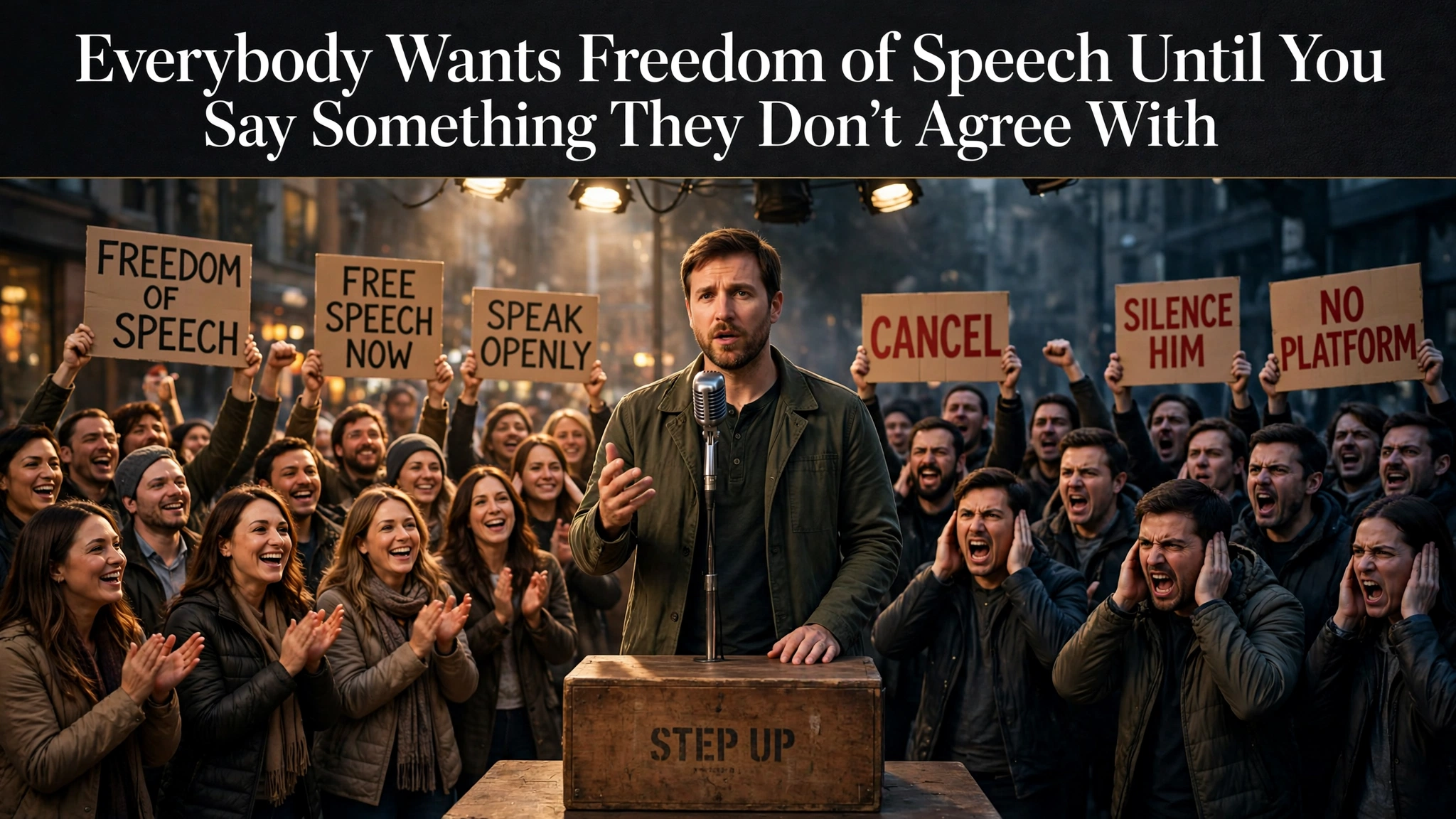 Everybody Wants Freedom of Speech Until You Say Something They Don't Agree With