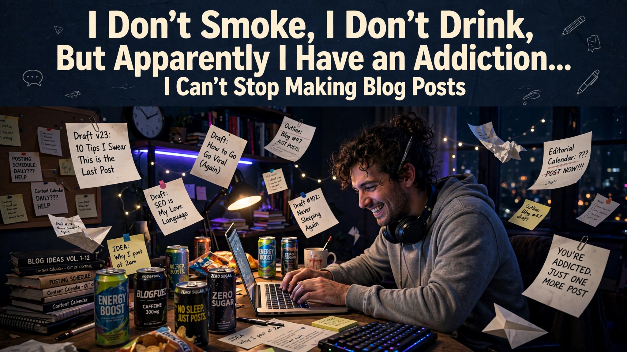 I Don't Smoke, I Don't Drink, But Apparently I Have an Addiction… I Can't Stop Making Blog Posts 😂