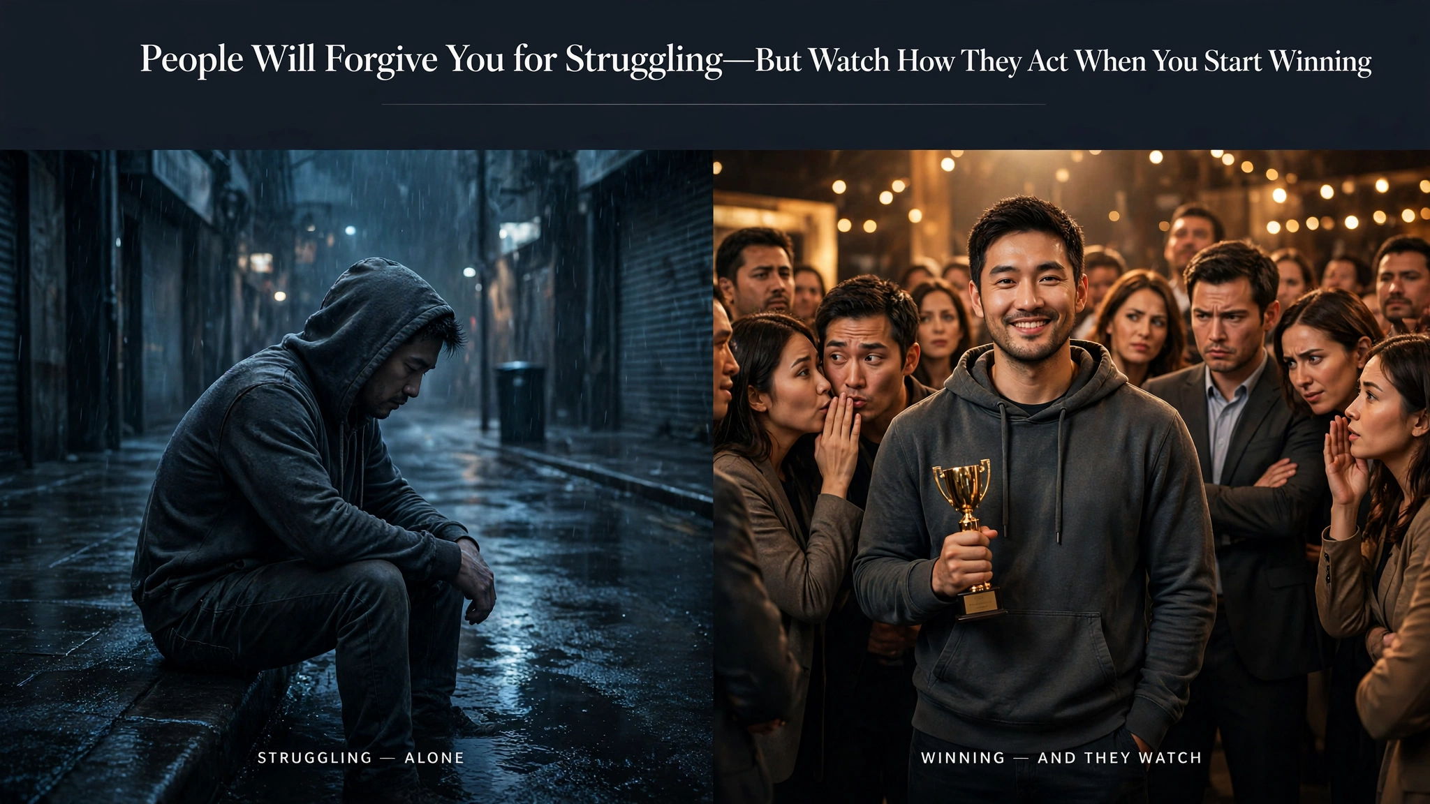 People Will Forgive You for Struggling—But Watch How They Act When You Start Winning