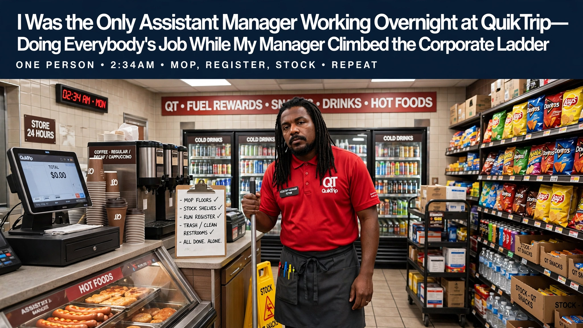 I Was the Only Assistant Manager Working Overnight at QuikTrip—Doing Everybody's Job While My Manager Climbed the Corporate Ladder 😂