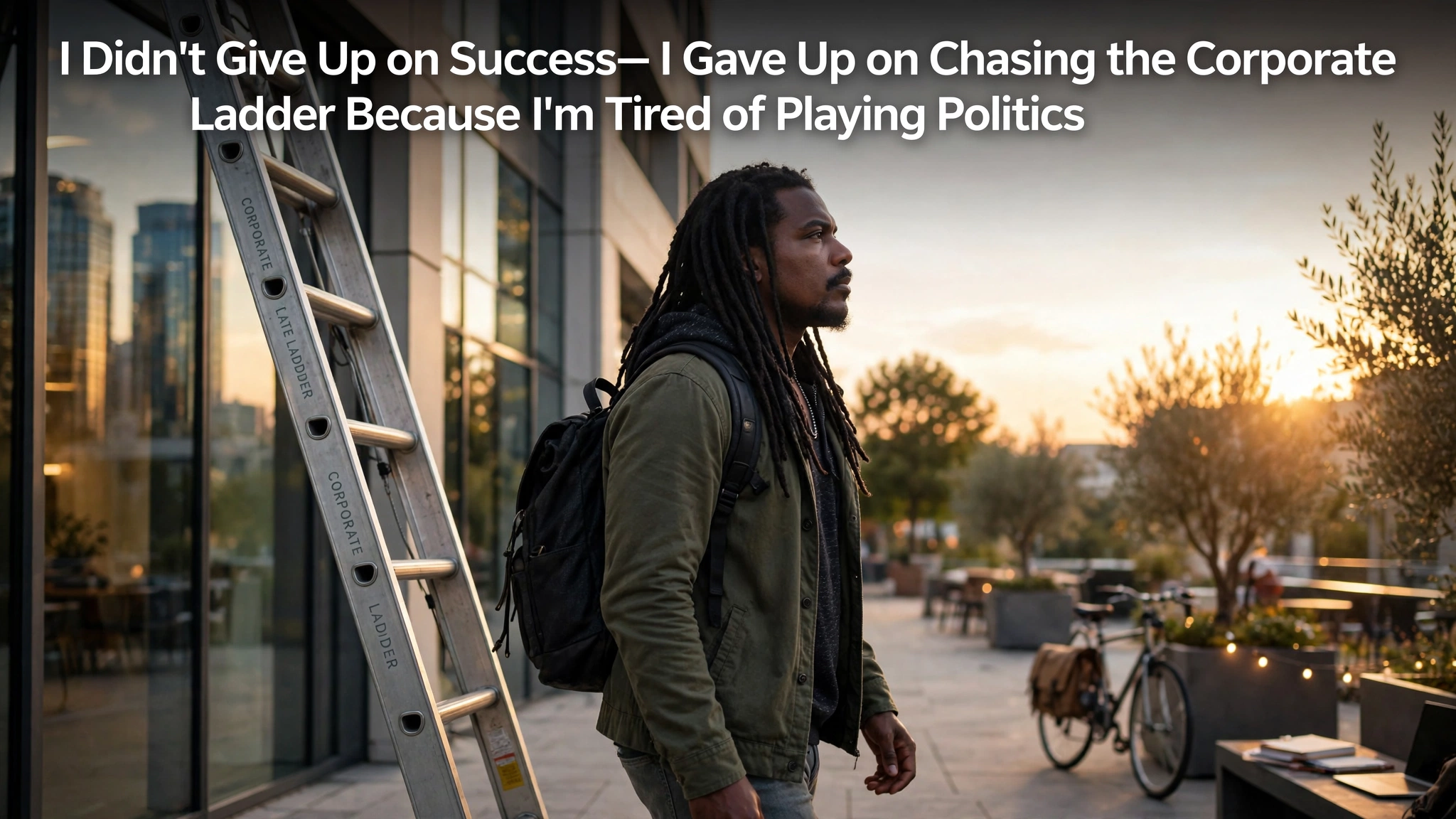 I Didn't Give Up on Success— I Gave Up on Chasing the Corporate Ladder Because I'm Tired of Playing Politics