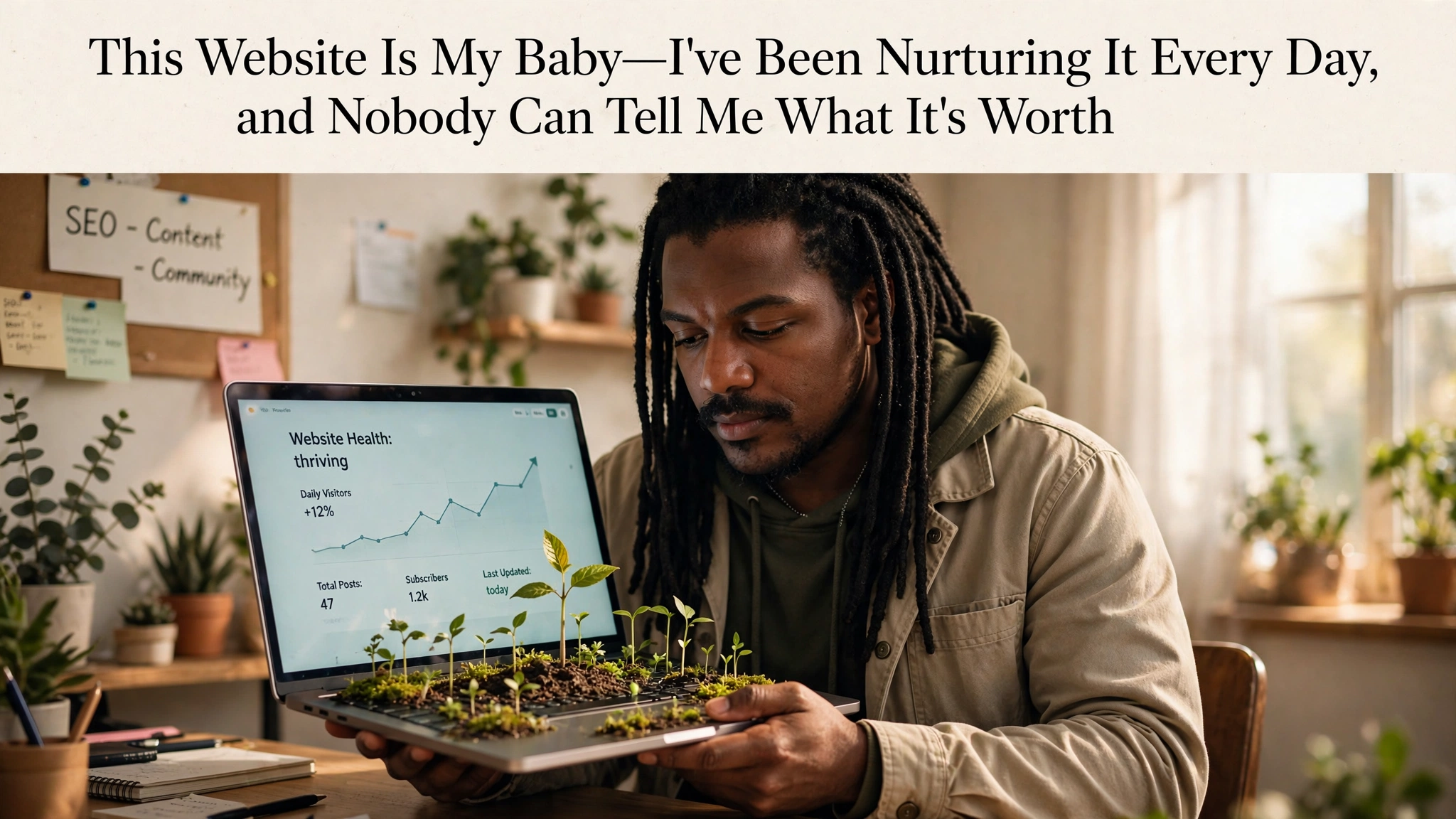 This Website Is My Baby—I've Been Nurturing It Every Day, and Nobody Can Tell Me What It's Worth 😂